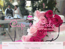 Tablet Screenshot of cupandcakecuernavaca.com